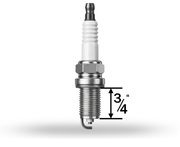 3/4 inch spark plug reach example
